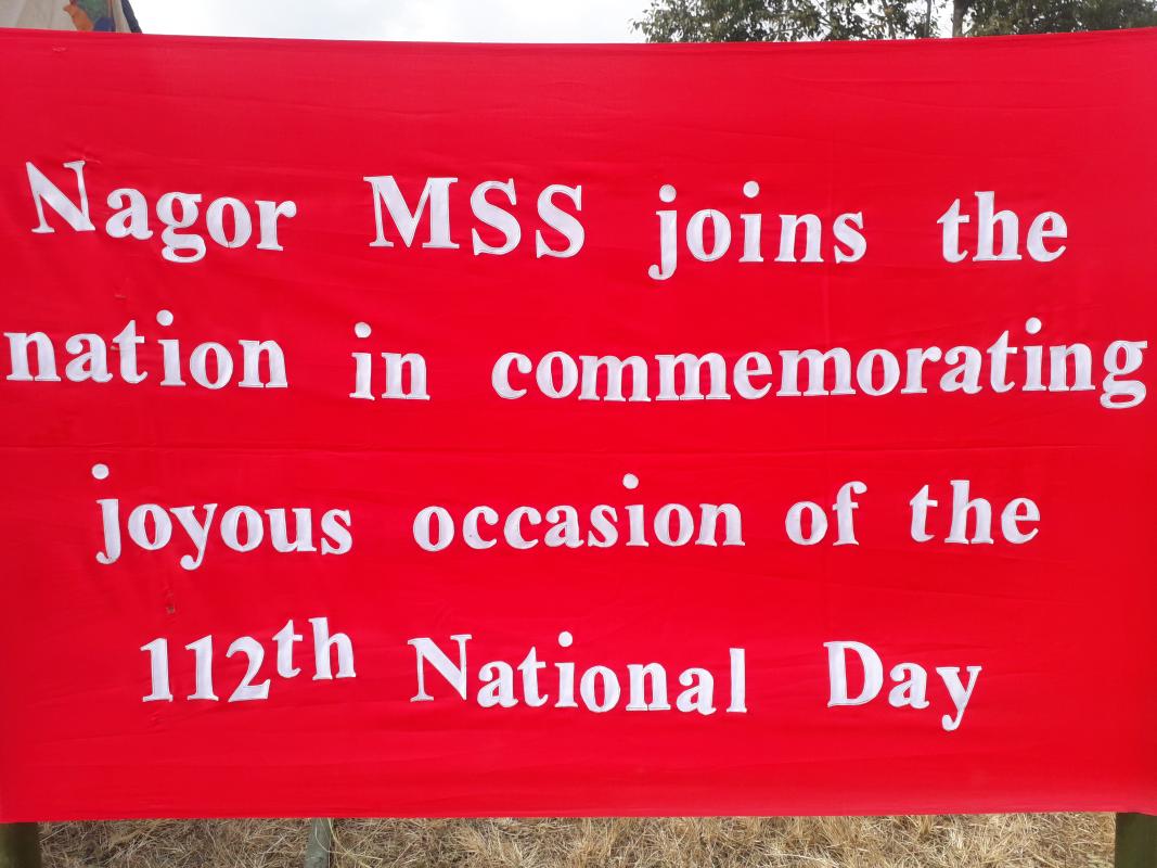 Celebration of 112th National Day at Nagor MSS