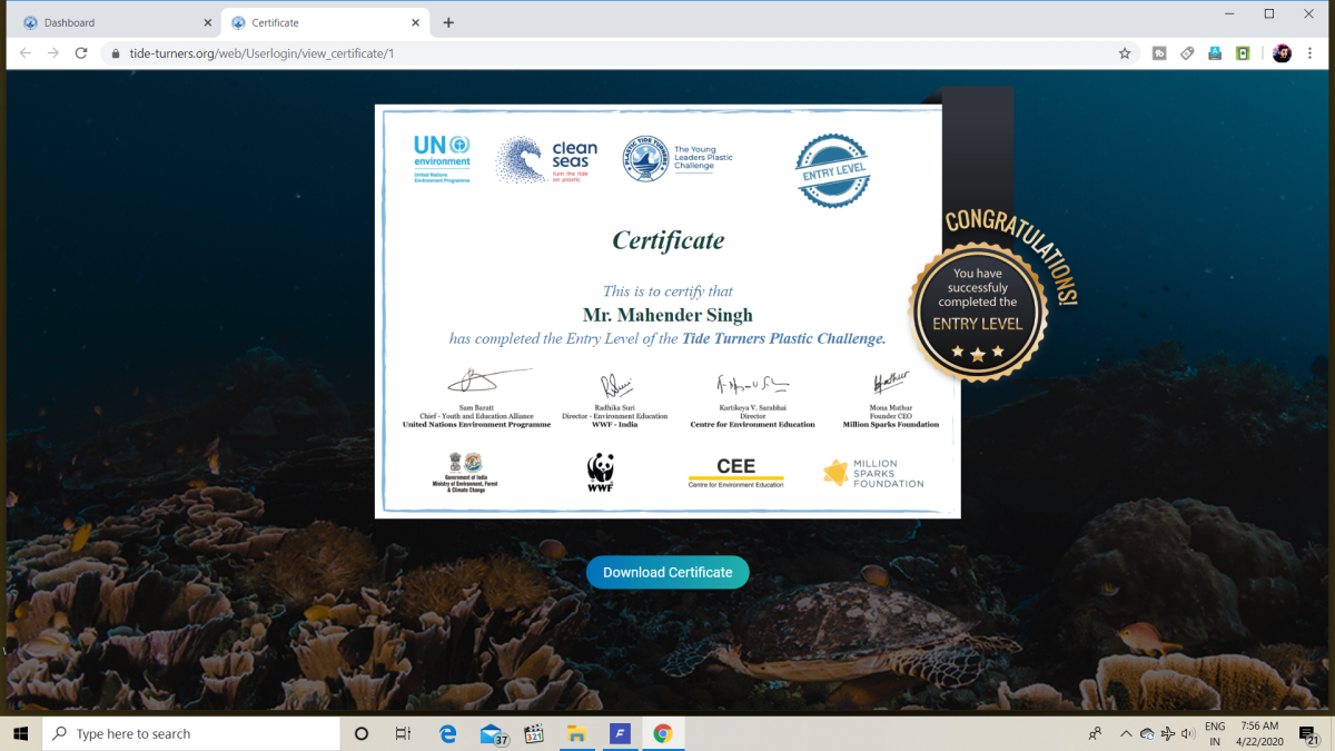 Plastic Tide Turner challenge sankalp