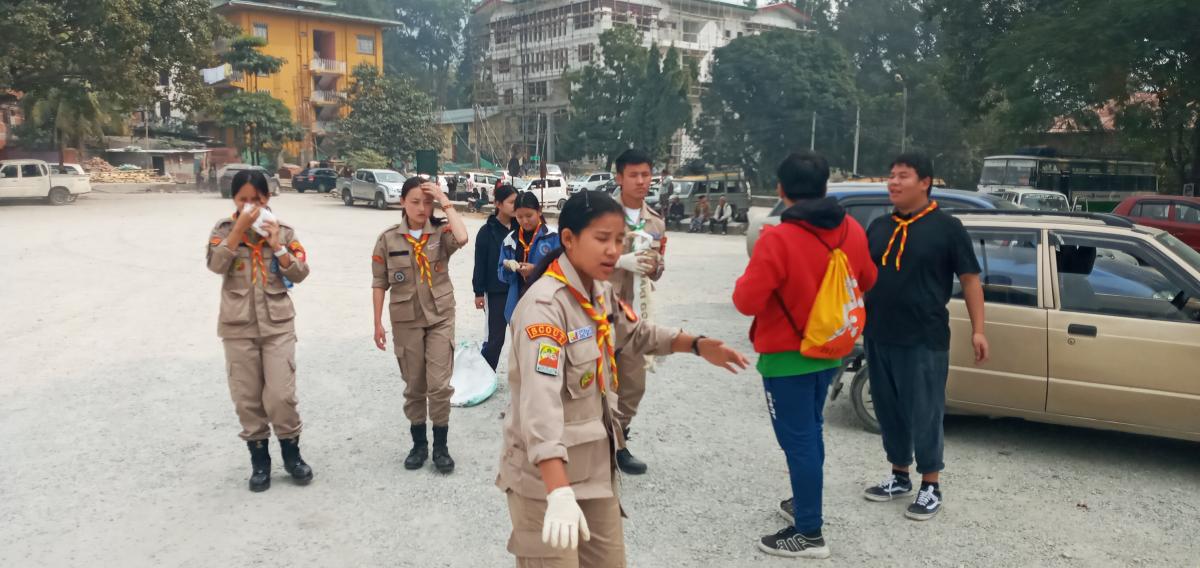 Scout volunteers