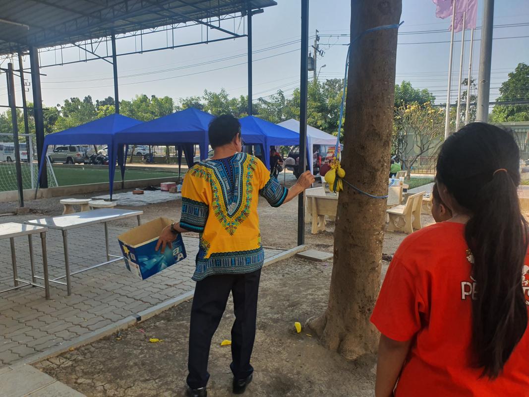 กิจกรรมอาสา งานอาคารสถานที่