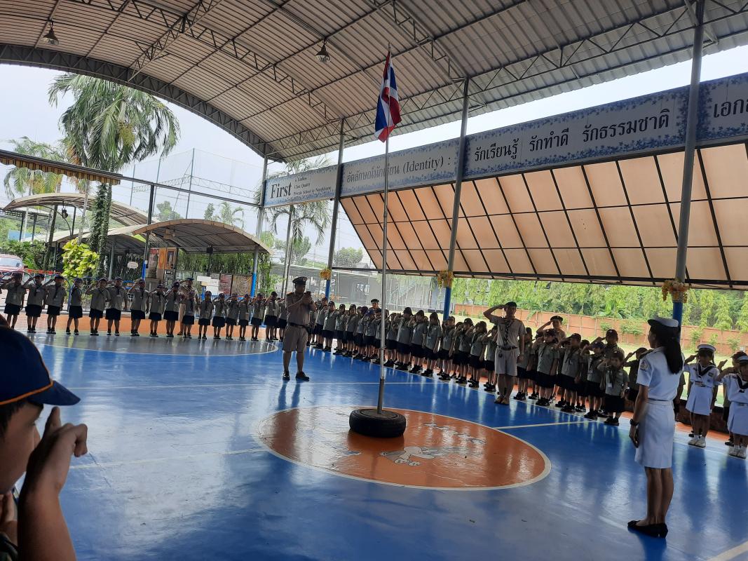 ผู้กำกับลูกเสือกล่าวปิดกอง ลูกเสือและเนตรนารีสำรอง