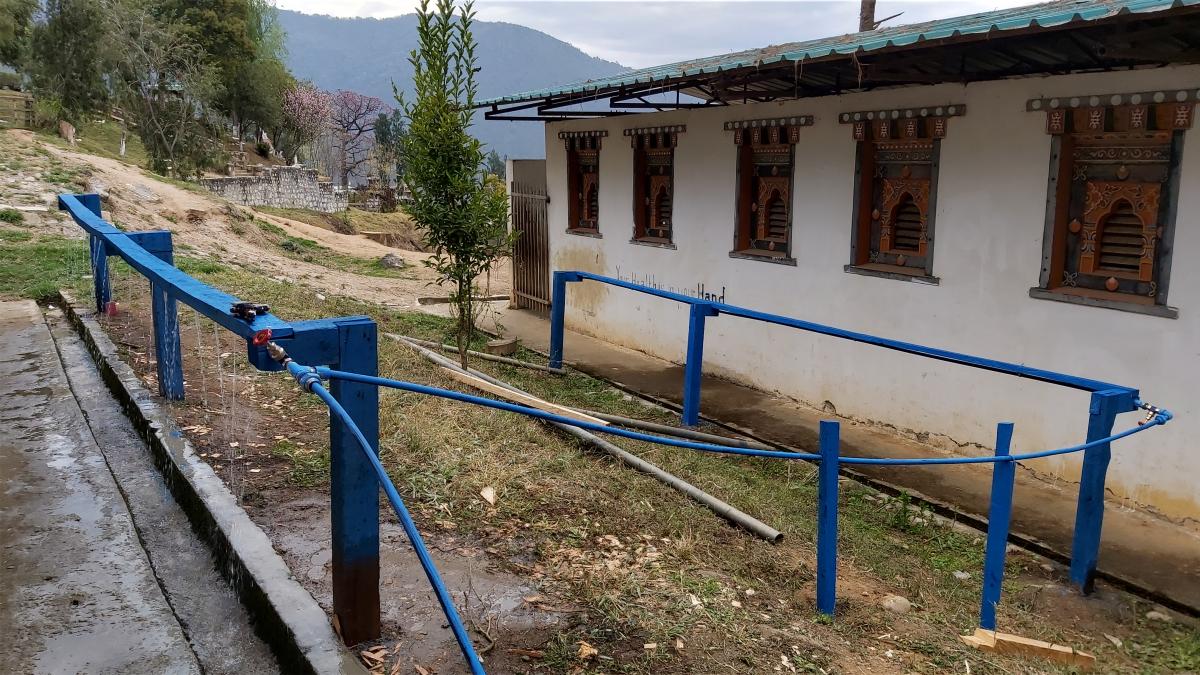 COVID19 Safety: Improvisation of Handwashing Booth at School