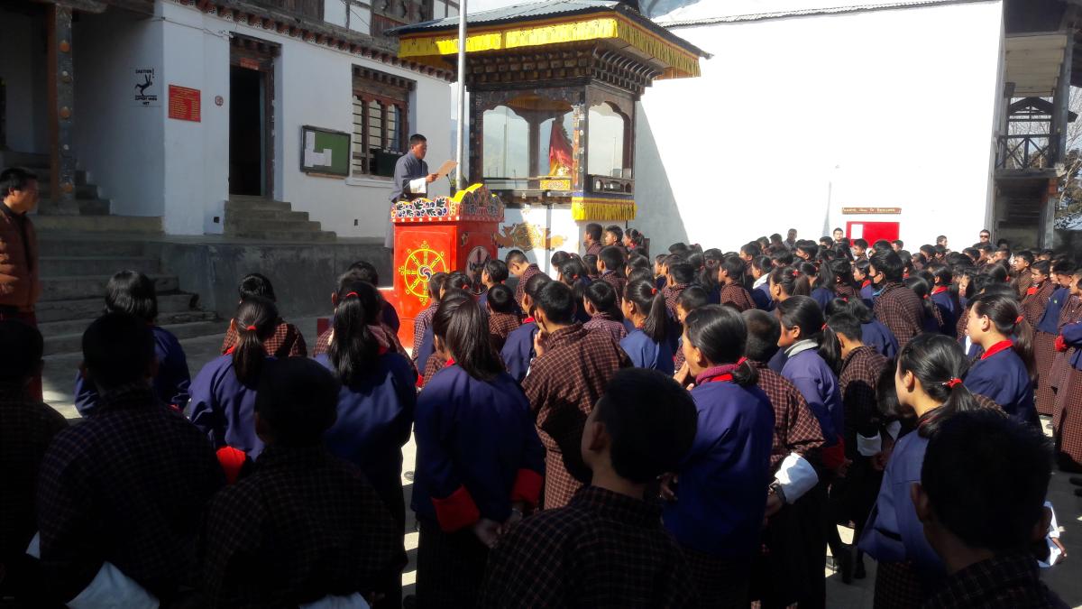 Create awarness on Covid-19 to students of chapcha mss.