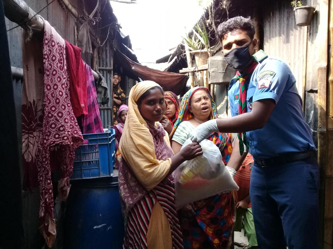COVID19 : Distribute Relief and Financial Assistance to The Slum Poor.