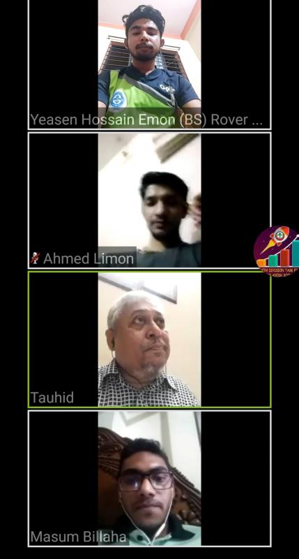 বাংলাদেশ স্কাউটস, স্ট্রাটেজিক প্লানিং ও গ্রোথ মনিটর বিভাগের  অনলাইন মিটিং।