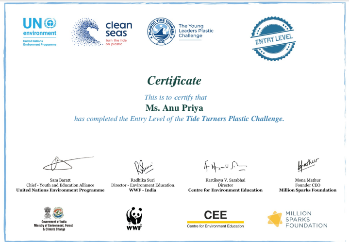 Sankalp⚜
B).Environment &Sustainability..
Challenge - 2..#PlasticTideTurnersChallenge 