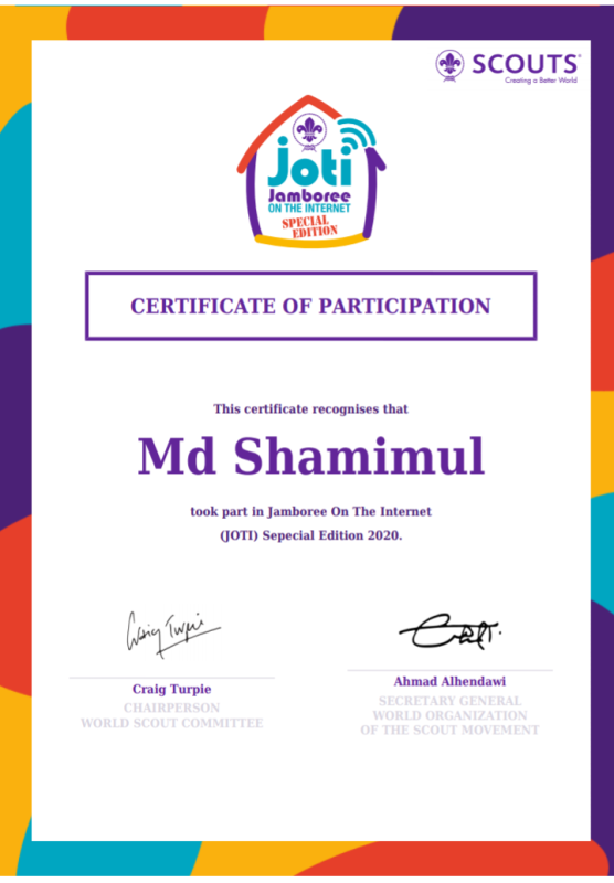 jotajoti sepecial edition2020 certificate
