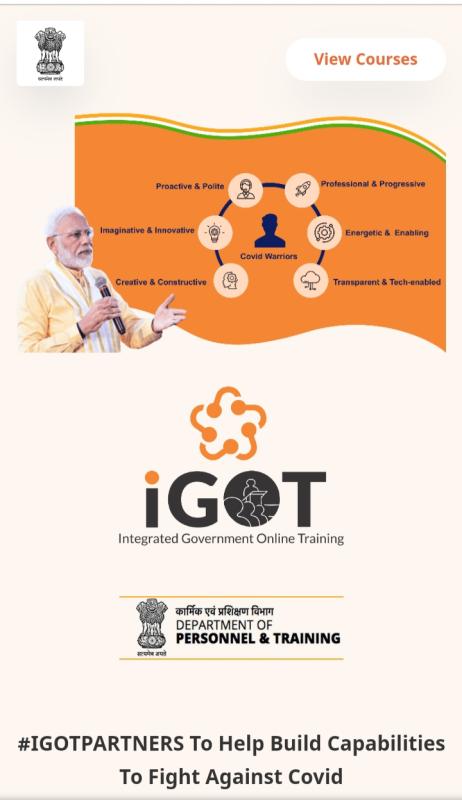 Registration in igot.gov.in 