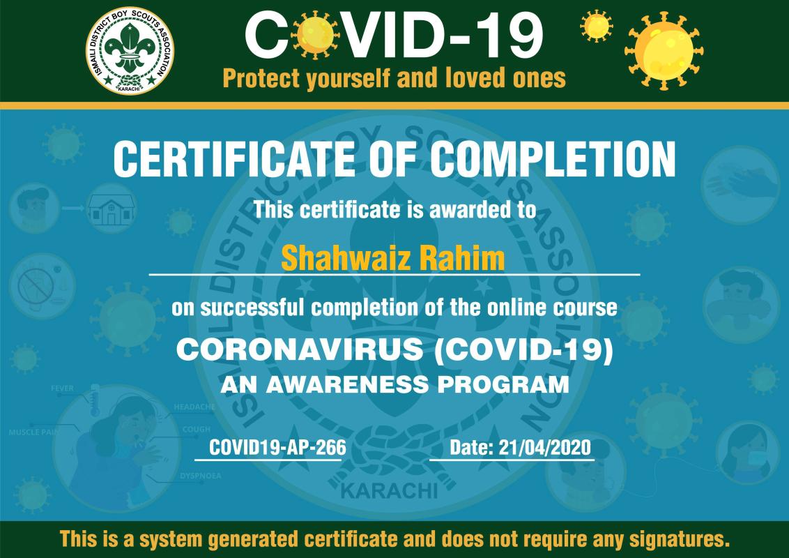 Covid-19 Online Awareness Quiz