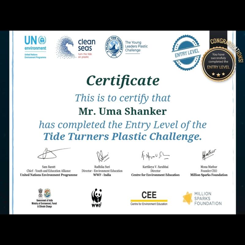 	B] Environment & Sustainability, Challenge 2 - # Plastic tide Turners challenge
