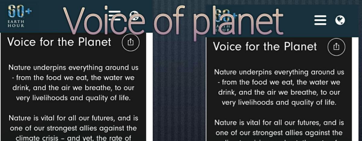 Voice for planet (Sankalp) Sgnr