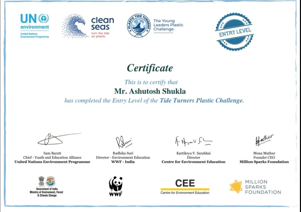 Project sankalp,Plastic Tide Turners Challenge