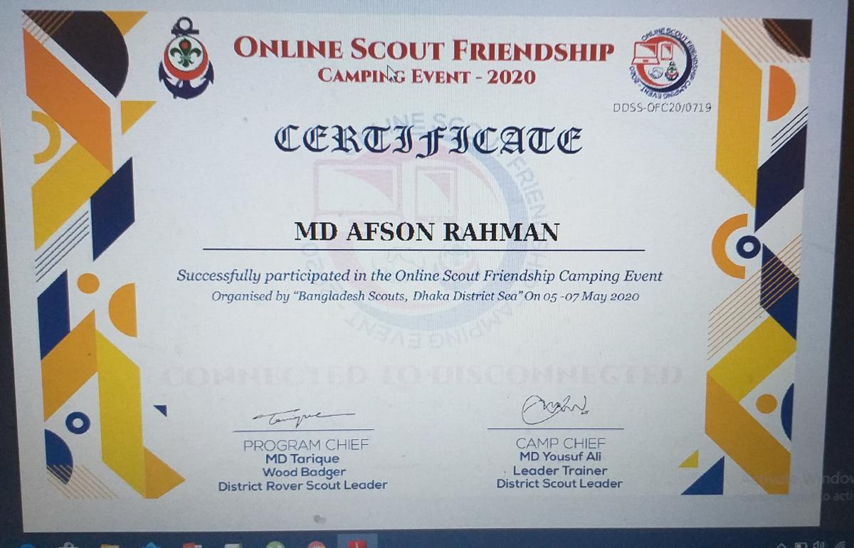 Online Scout Friendship 