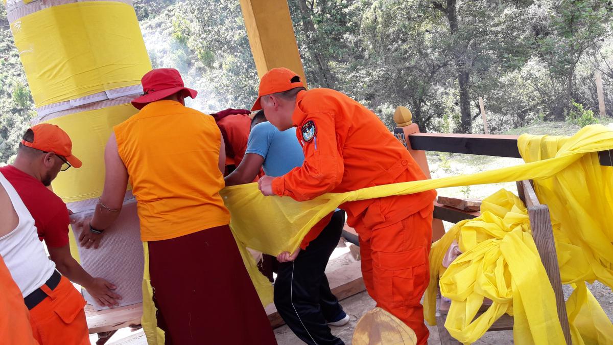 Sangay Menlha's prayer wheel