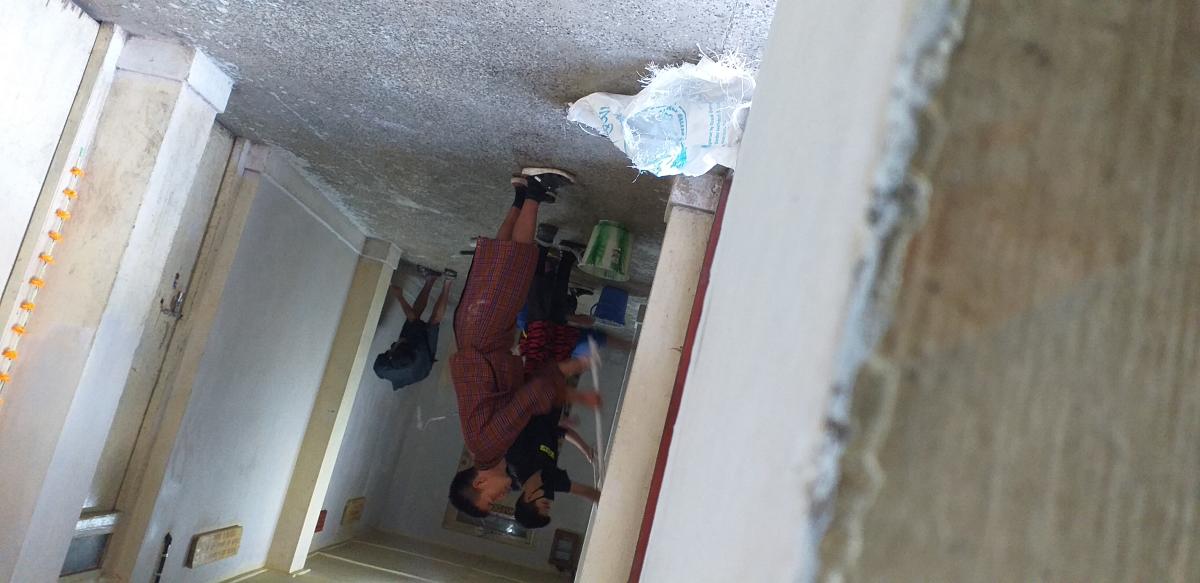 white washing in hostel 