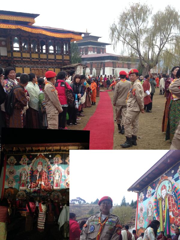 Duty at Paro Festival(Tsechu)