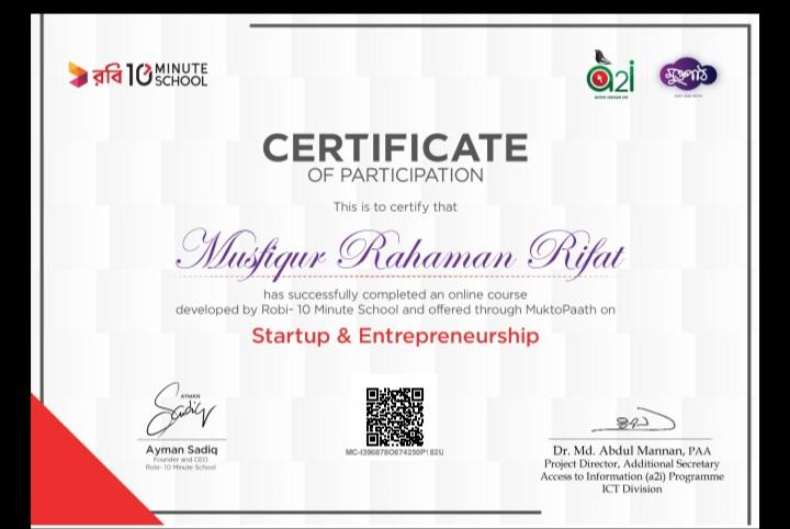 startup & Entrepreneurship 