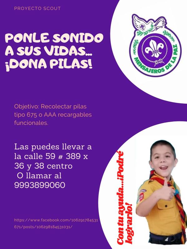 Ponle sonido a sus vidas...¡Dona pilas!