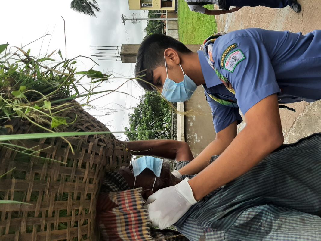 Distribution of mask