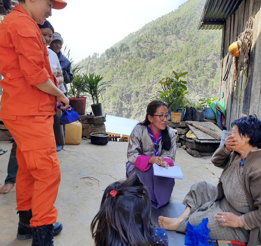 Meeting with Elderly People in community is peace