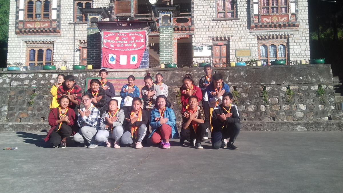 scouting in Samcholing higher secondary school. 