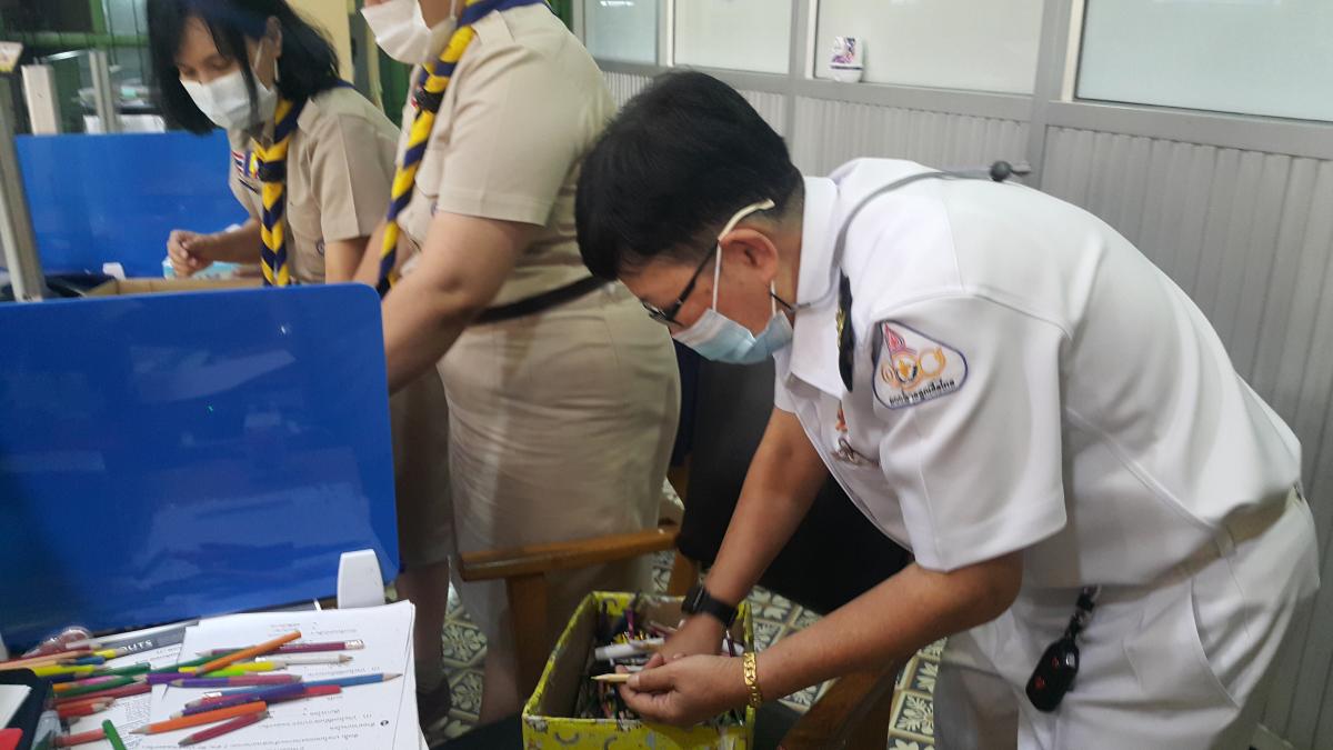 จิตอาสาช่วยเตรียมงาน