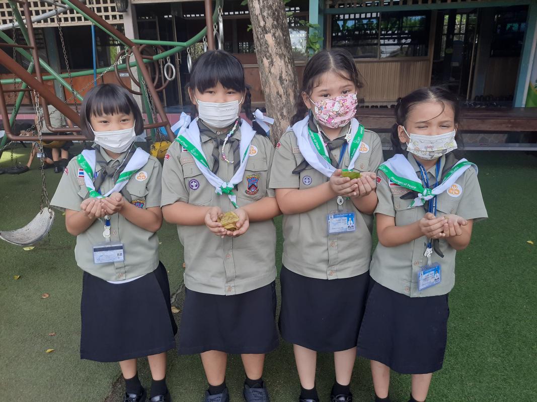 บำเพ็ญประโยชน์ในชั่วโมงการเรียนการสอนลูกเสือ