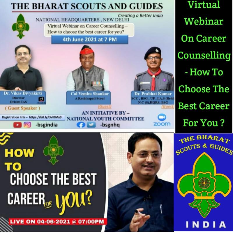VIRTUAL WEBINAR ON CAREER COUNSELLING - HOW TO CHOOSE THE BEST CAREER FOR YOU ?
