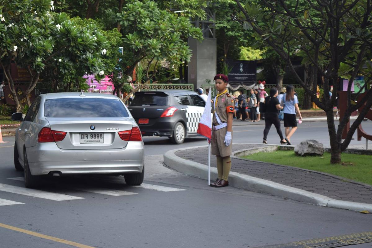 อาสาจราจร ประจำวันที่ 9สิงหาคม 2560 @สวนสุนันทา