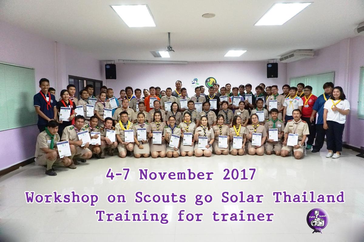 1st Workshop on Scouts go Solar Thailand Training for Trainer