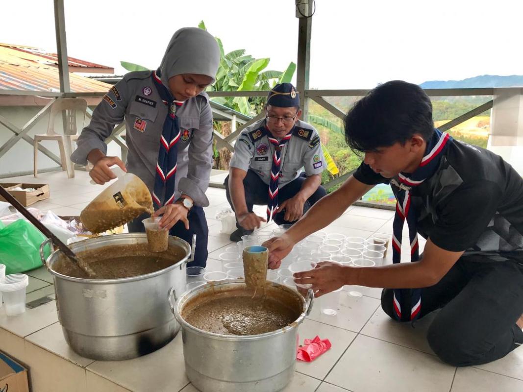 Bubur Kacang Ciptaan Pengakap Daerah Inanam