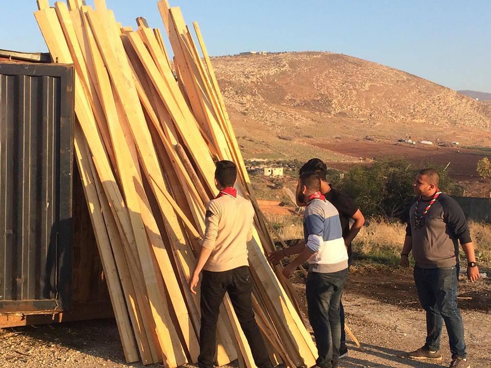  النجاح تنقل مخازن جمعية الكشافة الفلسطينية في طوباس - فلسطين 