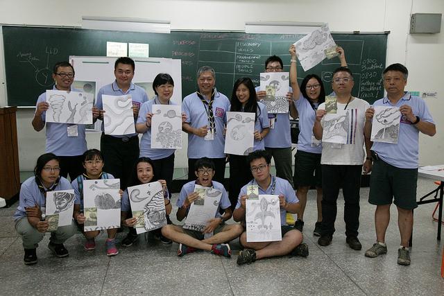 Art for Peace lesson for scout of china.