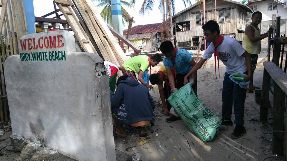 #SWAwardPH-Community Clean Up Drive at Brgy. White Beach