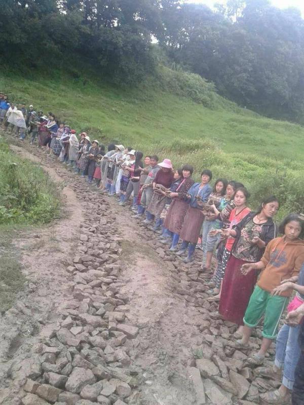 making road at Bhu side