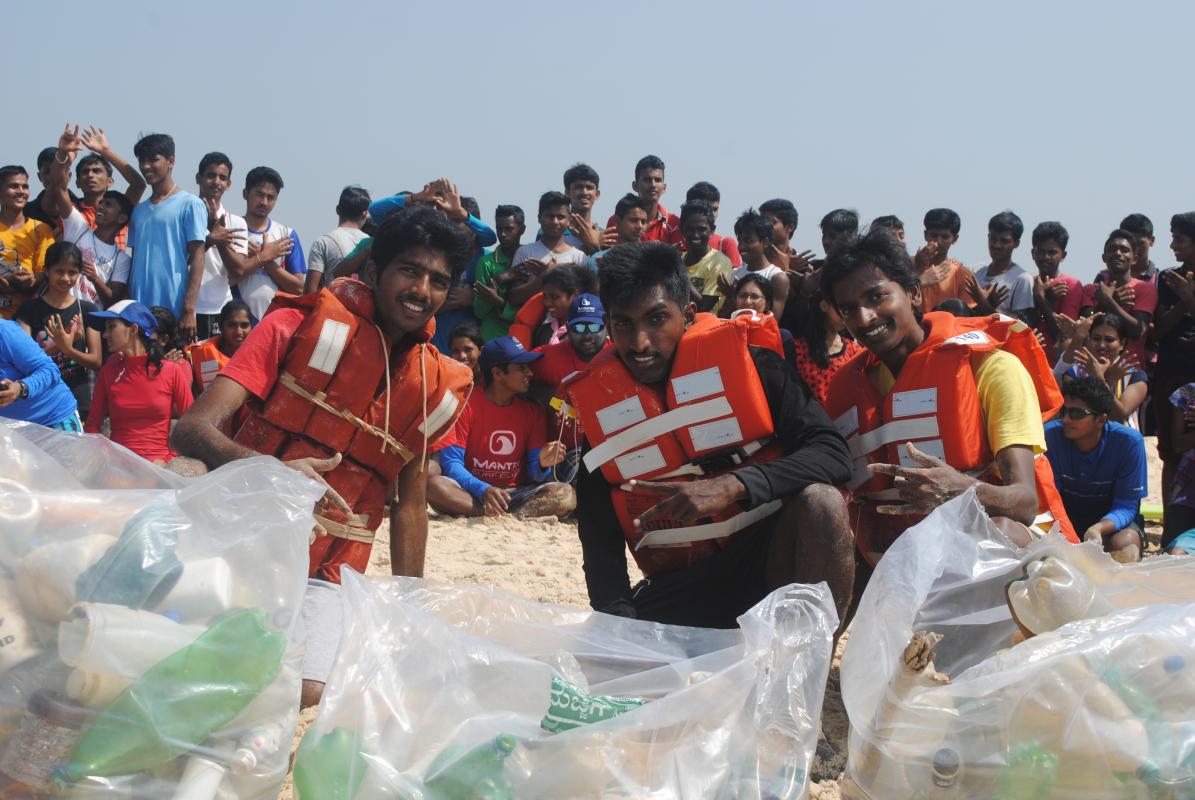 Cleanliness Drive during National Level Water Regatta at Mangalore - India