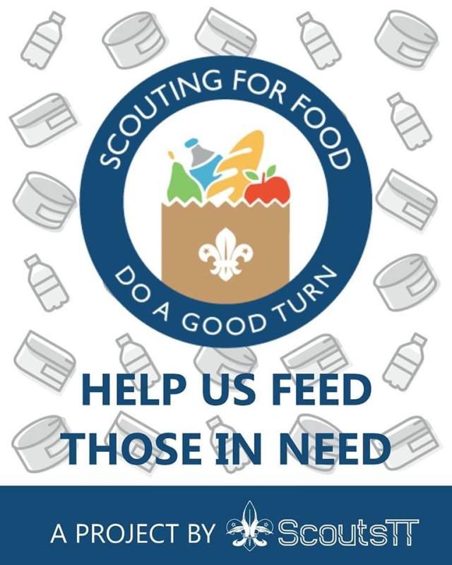 Scouting for Food Drive in Trinidad