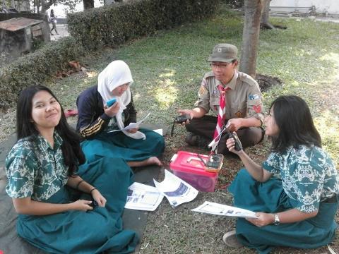 PRAMUKA UPI IKUTI WORD JAMBORE ON THE AIR KE-58 SECARA ONLINE