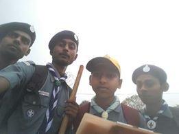 In a great hikeing 
