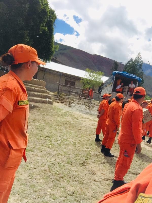 Unloading of FCB rations for convid 19 