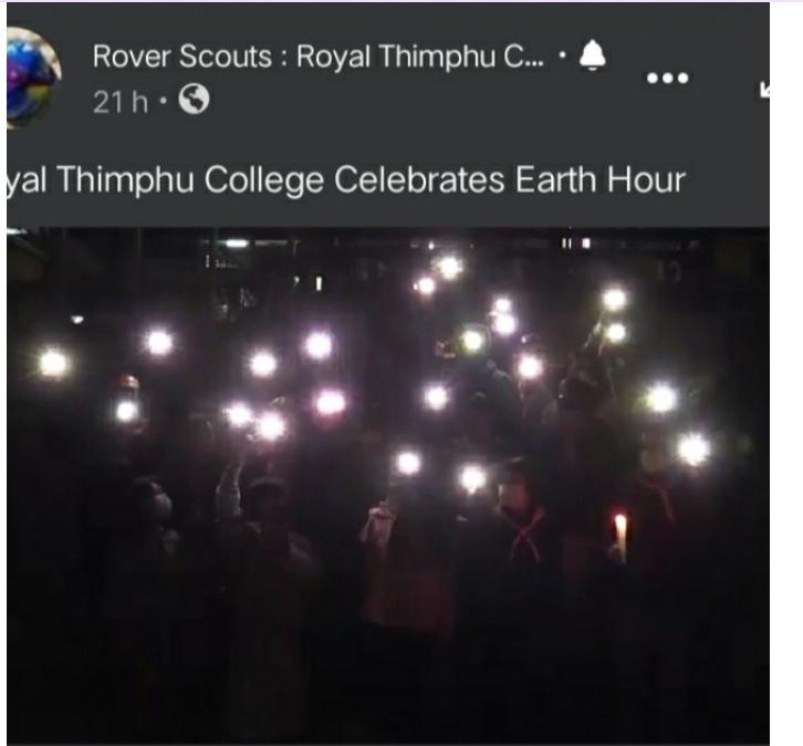 Earth hour marked 