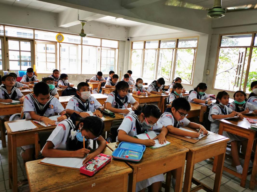 กิจกรรมการเรียนการสอนวิธีป้องกัน PM 2.5