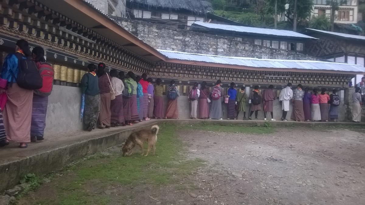 Ready to visit a religious site.