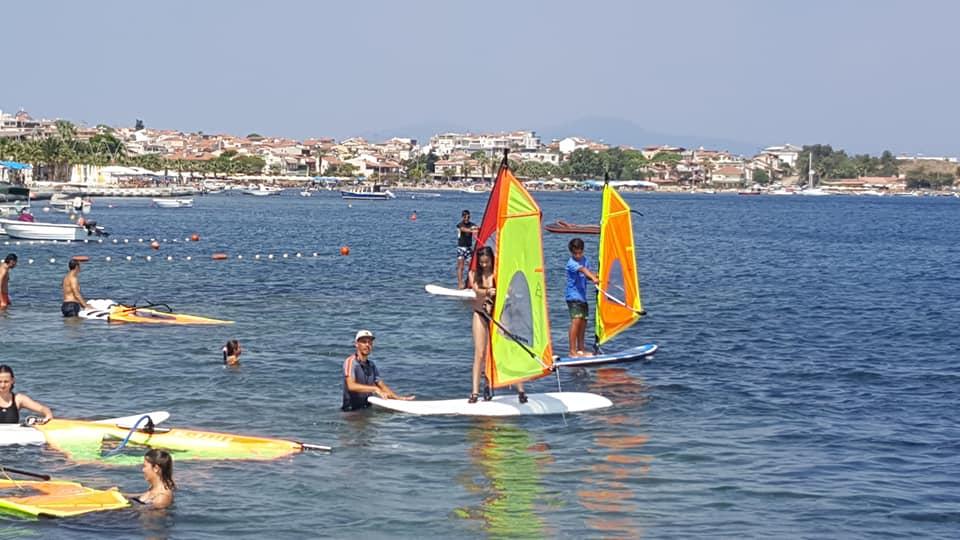 Scouts sailed, did windsurfing