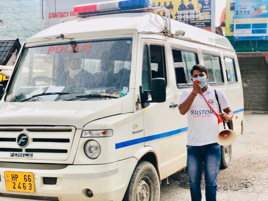 Service With District Administration during Covid-19 Pandemic 