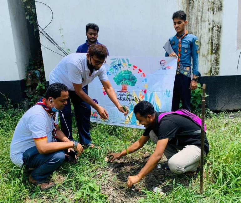 Tree Plantation at Chandana High School & College (Project TSS)