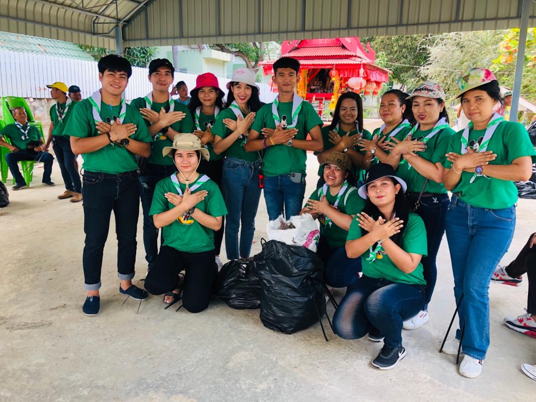 กิจกรรมเก็บขยะทำความสะอาดบริเวณชายหาดเจ้าสำราญ จ.เพชรบุรี