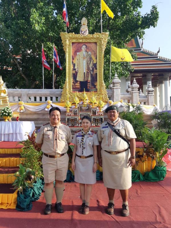 ลูกเสือจิตอาสาช่วยงานวัดเทพศิรินทราวาส