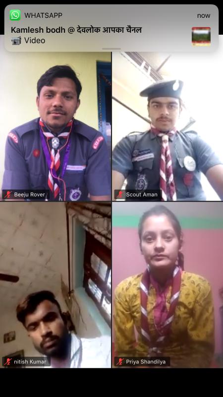 Virtual meeting with the Rover and Rangers of BSGHP