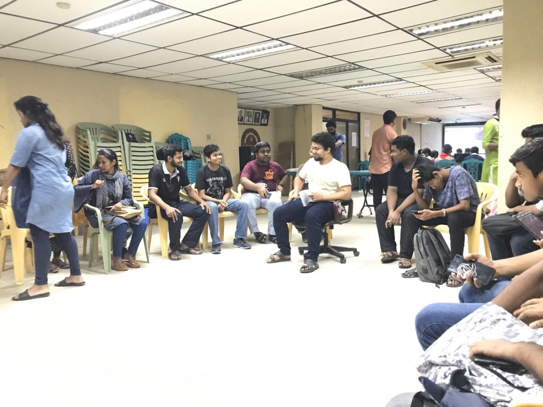 MOP project training in crew meeting